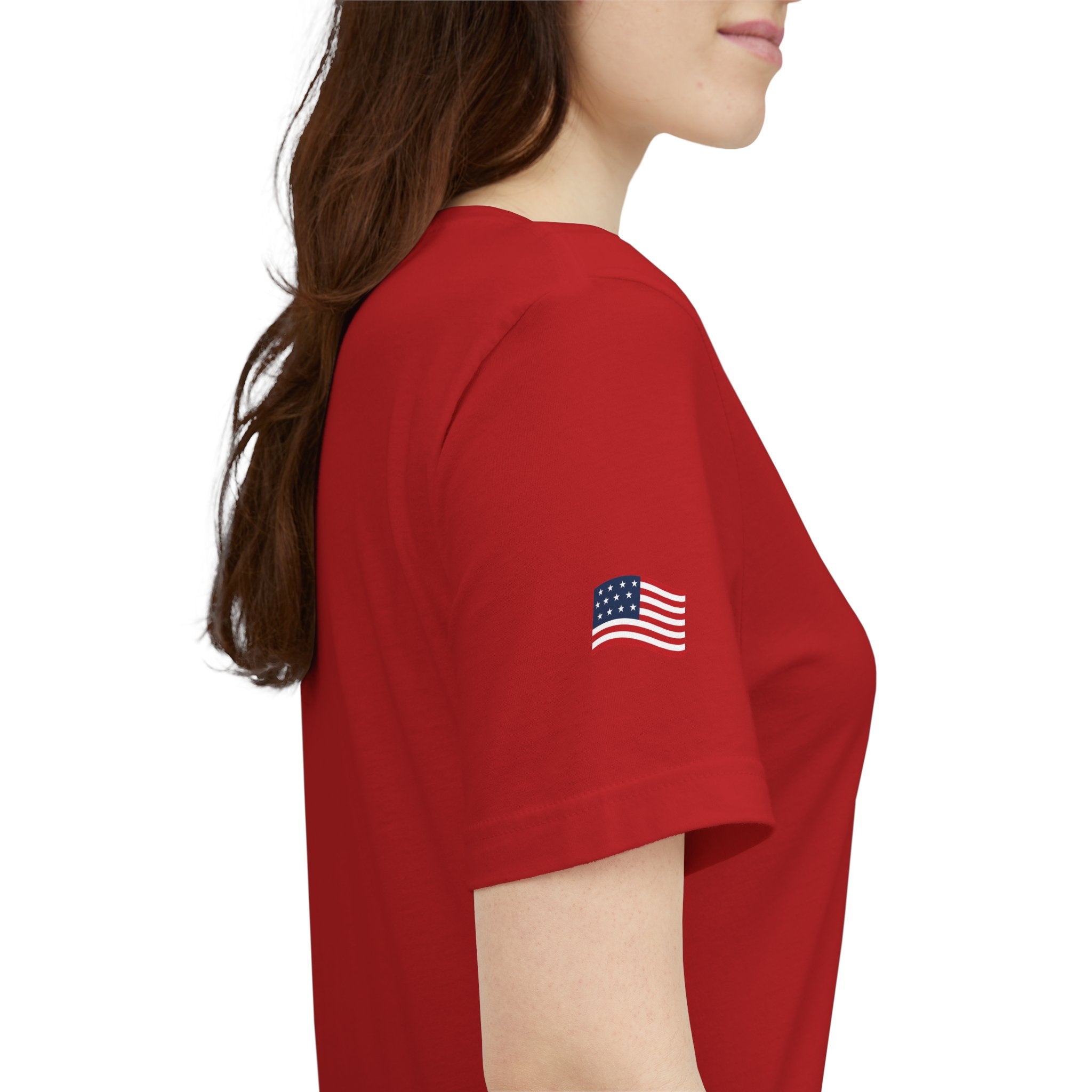 Freedom Uncensored Patriotic Short Sleeve Shirt with Sleve Flag