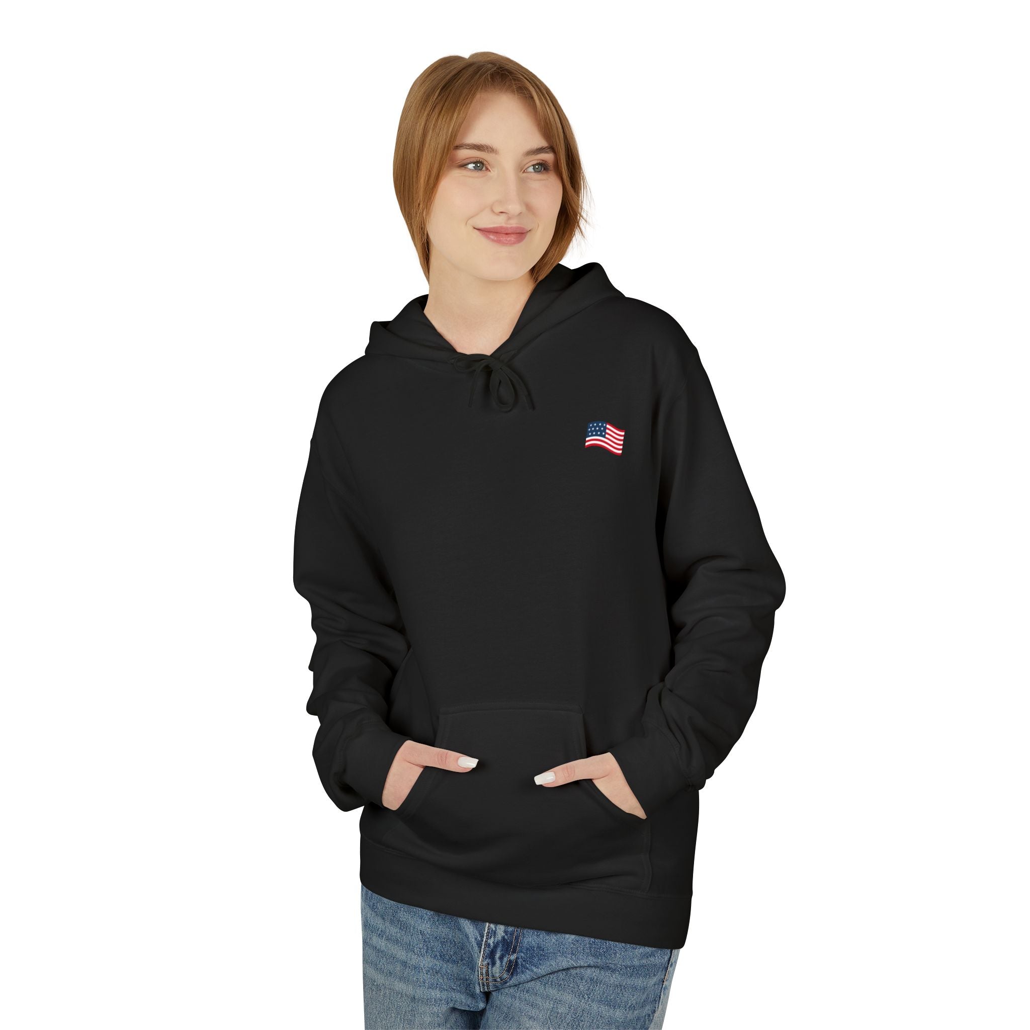 American Flag Pullover for 4th of July & Patriotic Wear