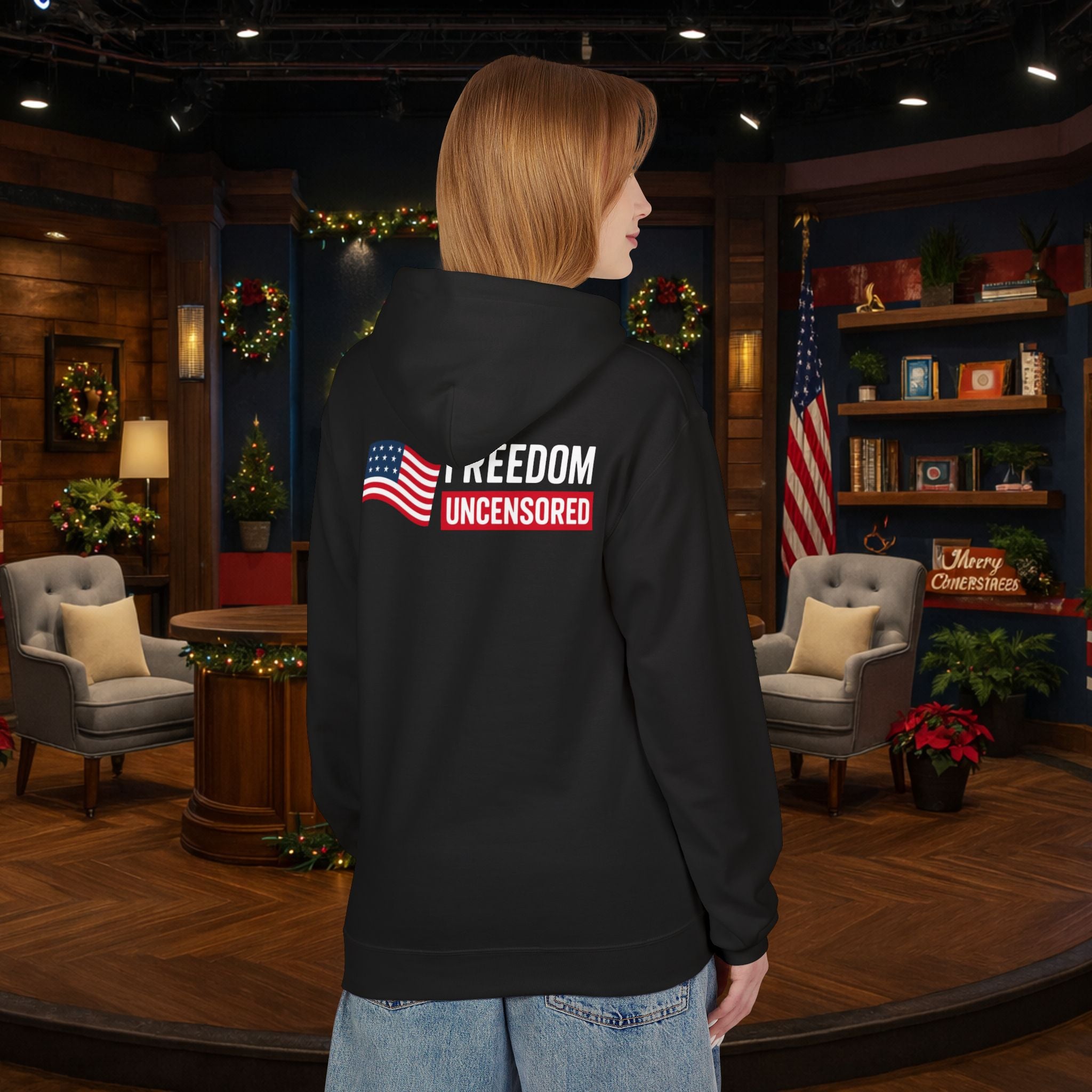 Freedom Uncensored Hoodie With Back Logo Design