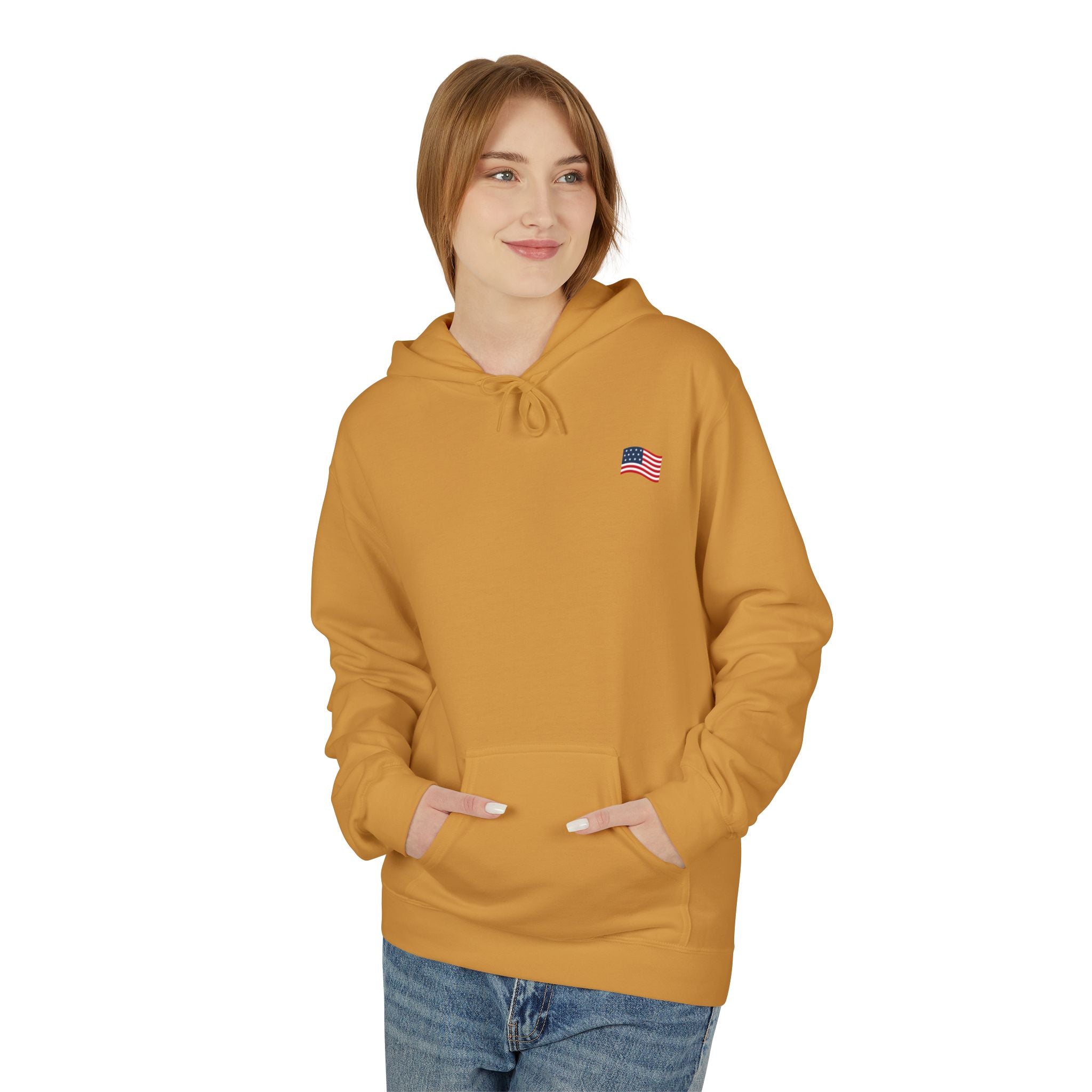 American Flag Pullover for 4th of July & Patriotic Wear