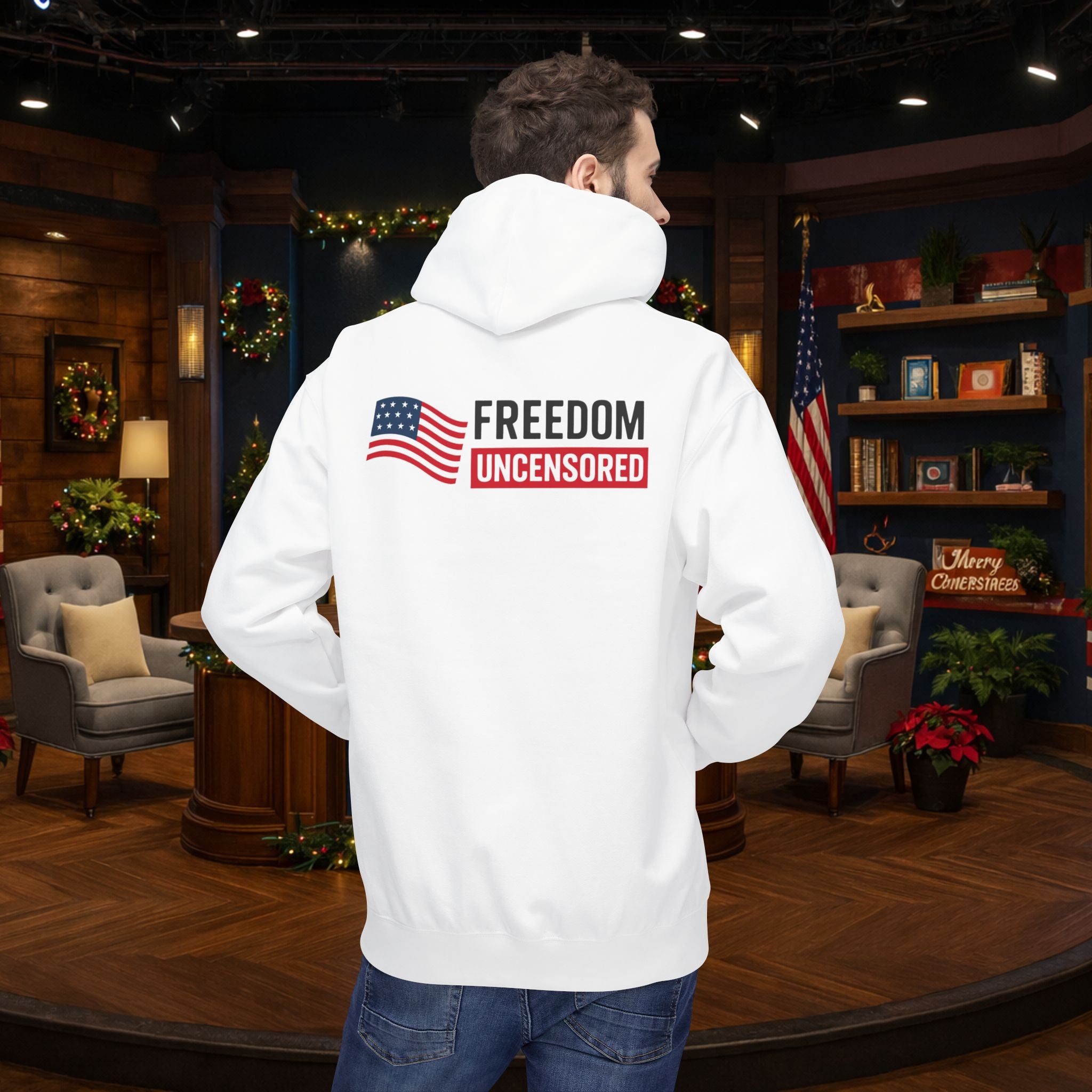 Freedom Uncensored Hoodie With Back Logo Design