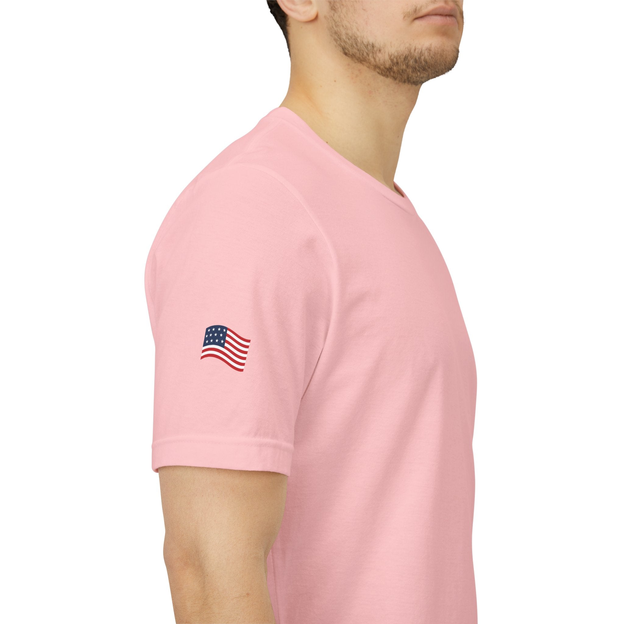 Freedom Uncensored Patriotic Short Sleeve Shirt with Sleve Flag