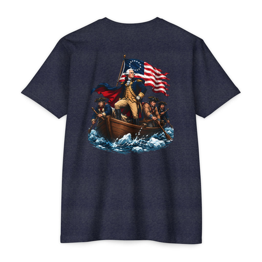 George Washington Crossing T‑Shirt — Patriotic American History Tee America 250th