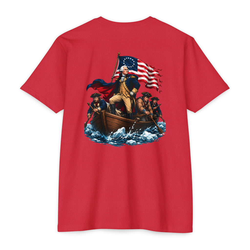 George Washington Crossing T‑Shirt — Patriotic American History Tee America 250th