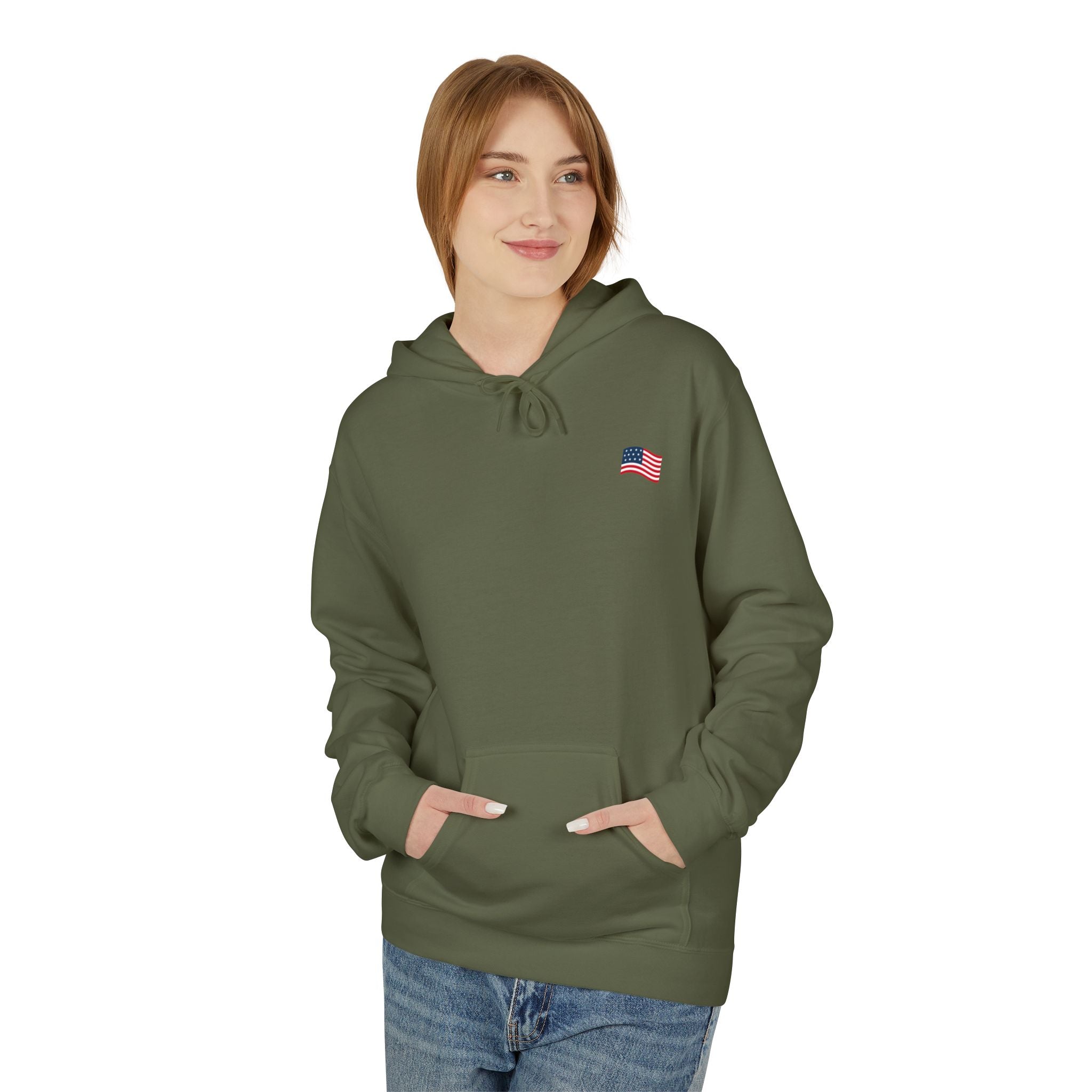 American Flag Pullover for 4th of July & Patriotic Wear