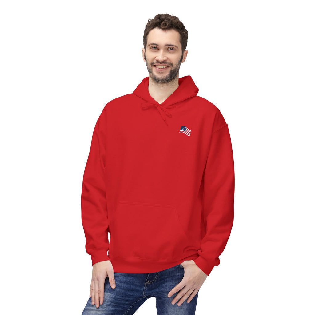 American Flag Pullover for 4th of July & Patriotic Wear