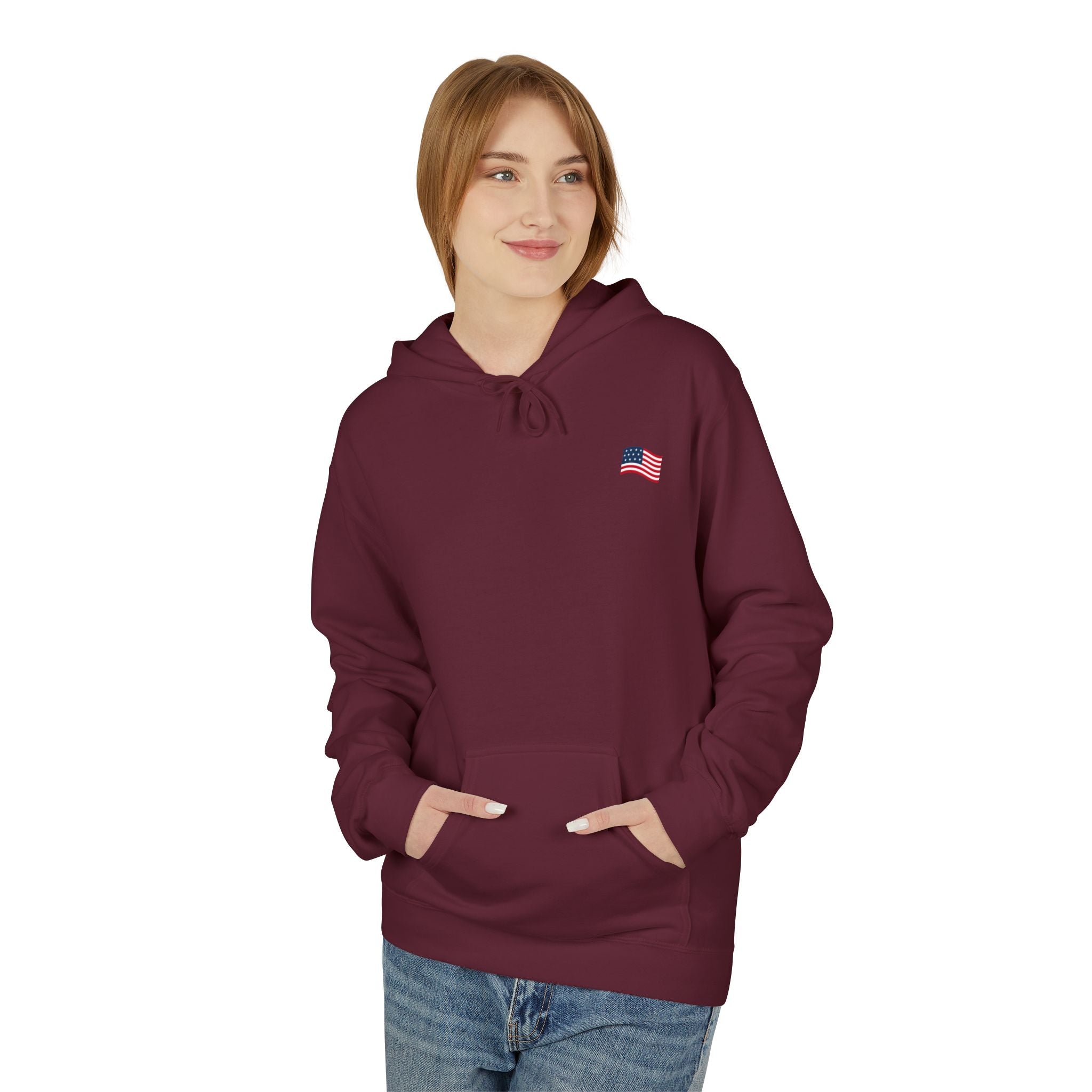 American Flag Pullover for 4th of July & Patriotic Wear