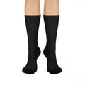 Black Cushioned American Flag Crew Socks
