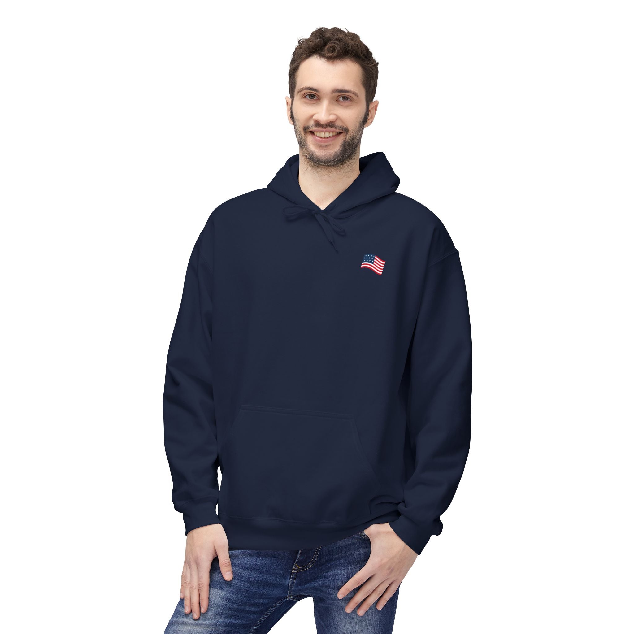 American Flag Pullover for 4th of July & Patriotic Wear