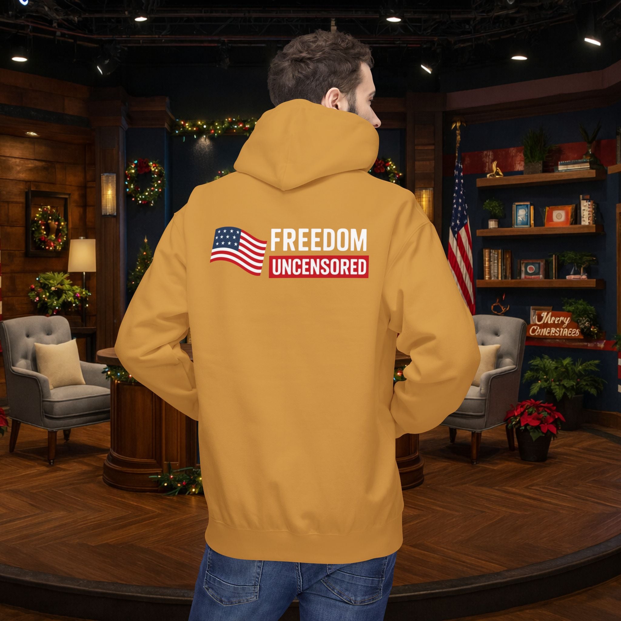 Freedom Uncensored Hoodie With Back Logo Design
