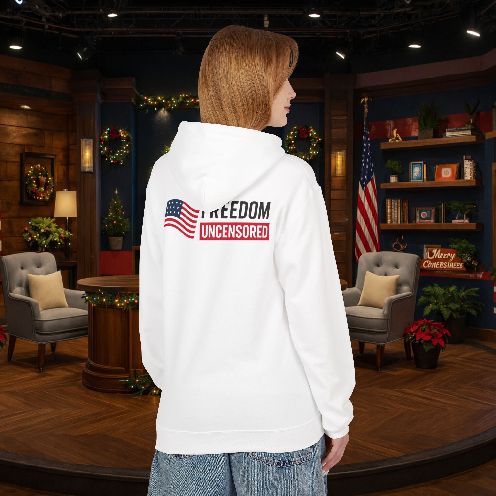 Freedom Uncensored Hoodie With Back Logo Design