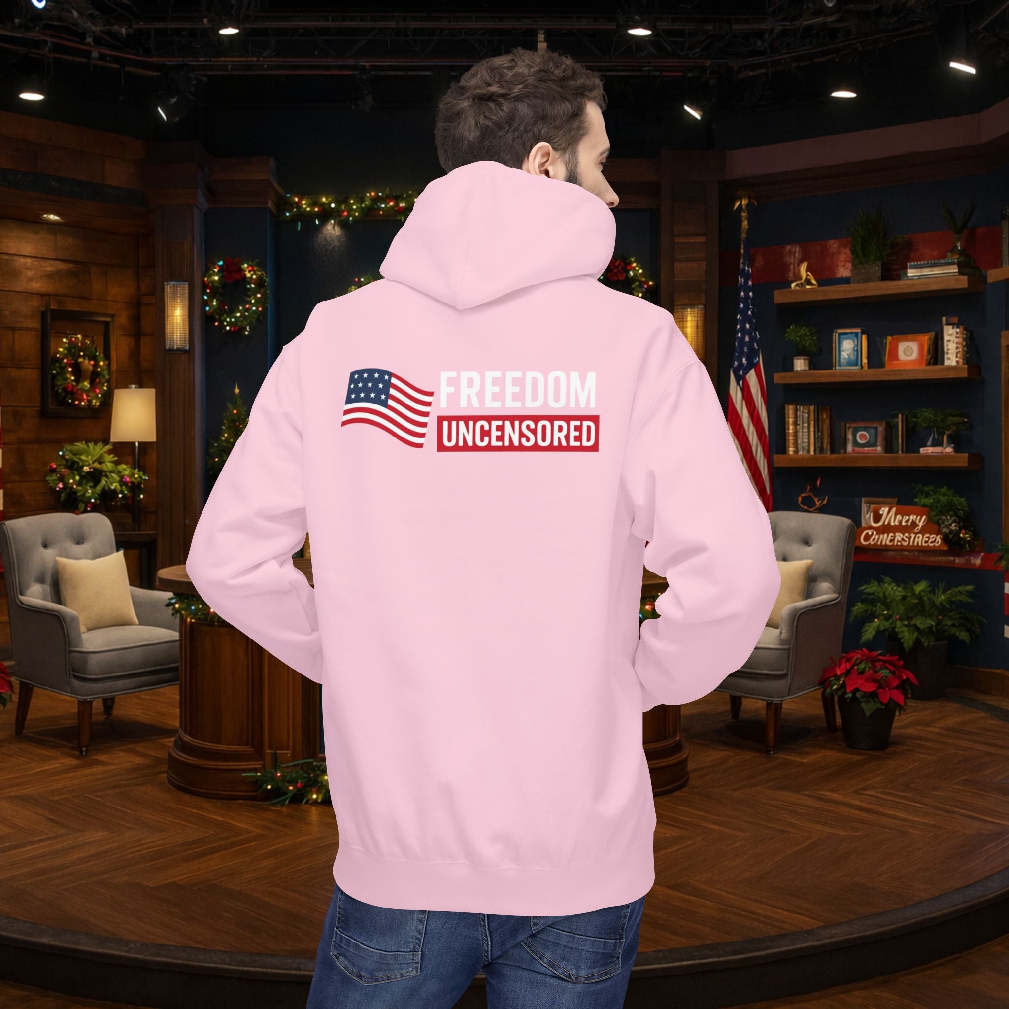Freedom Uncensored Hoodie With Back Logo Design