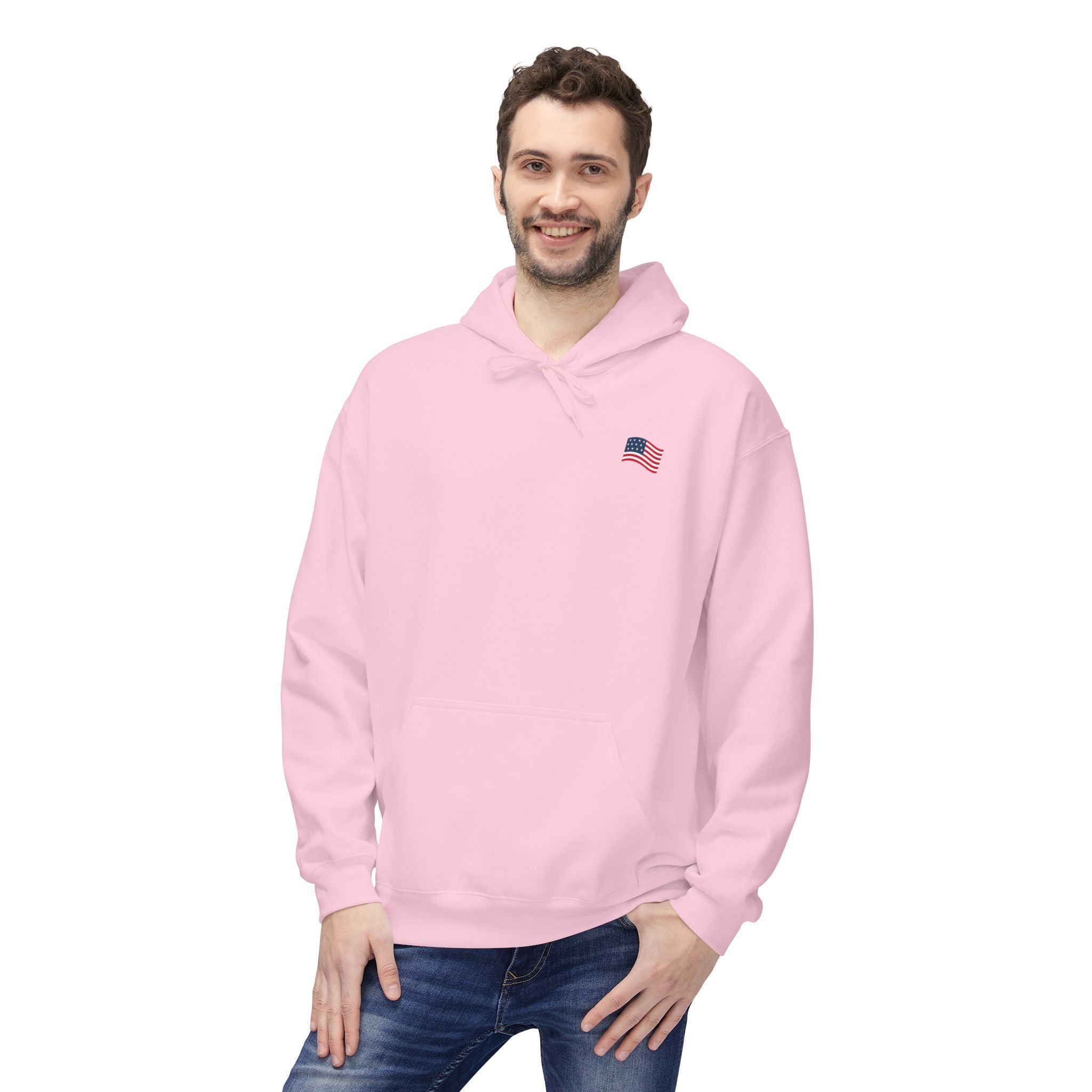 American Flag Pullover for 4th of July & Patriotic Wear