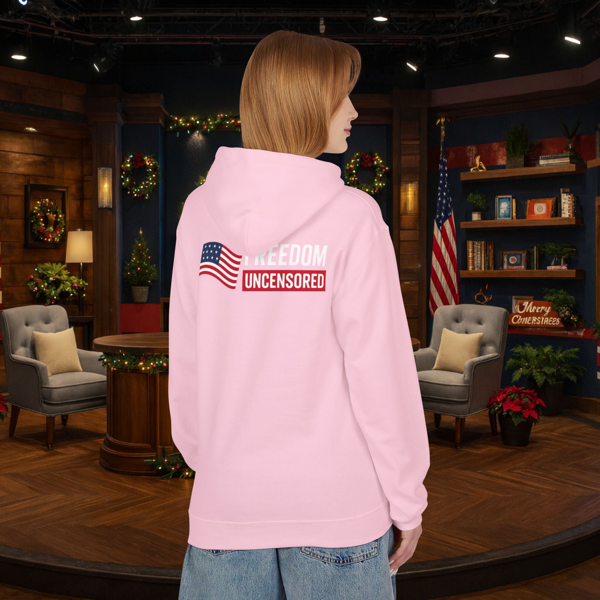 Freedom Uncensored Hoodie With Back Logo Design