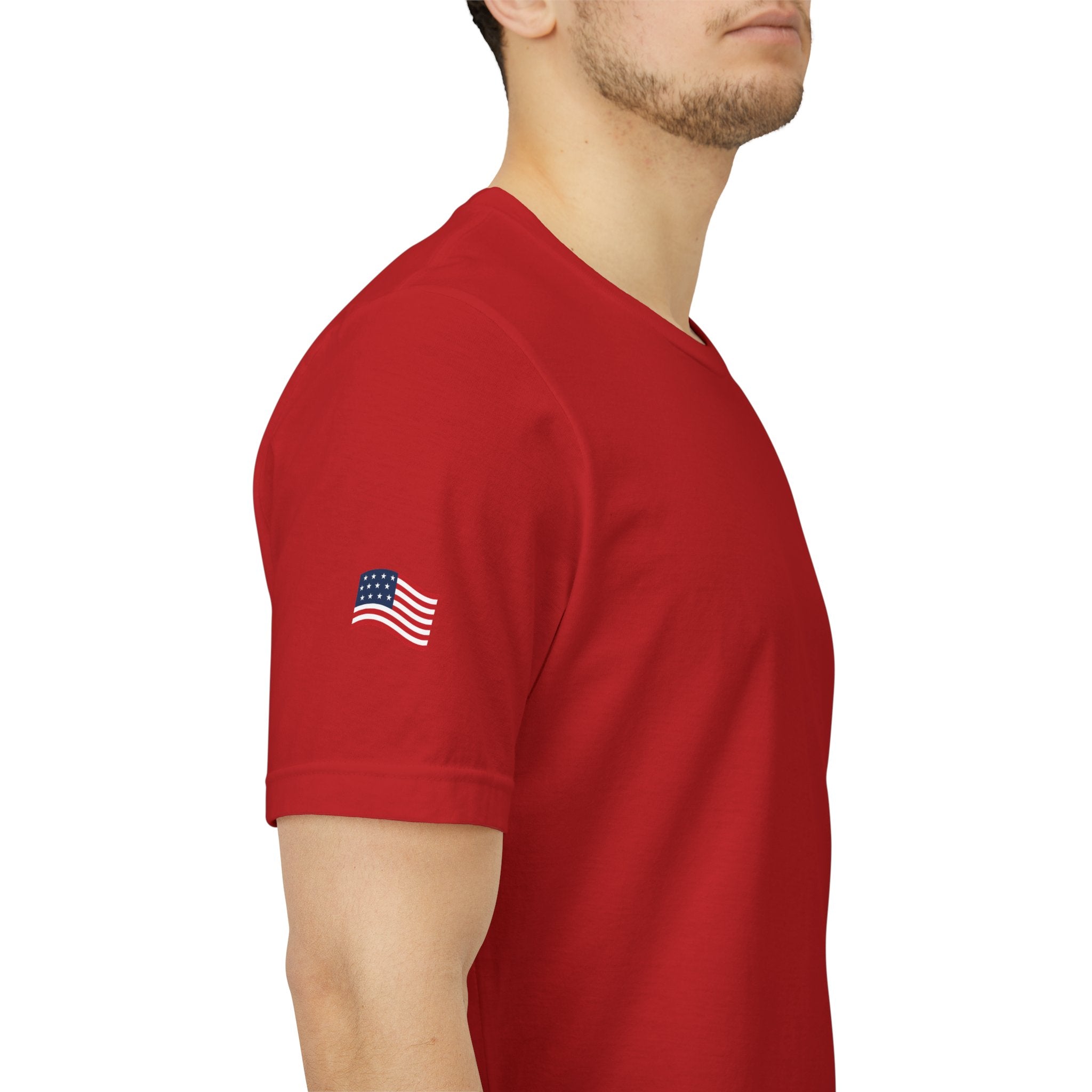 Freedom Uncensored Patriotic Short Sleeve Shirt with Sleve Flag