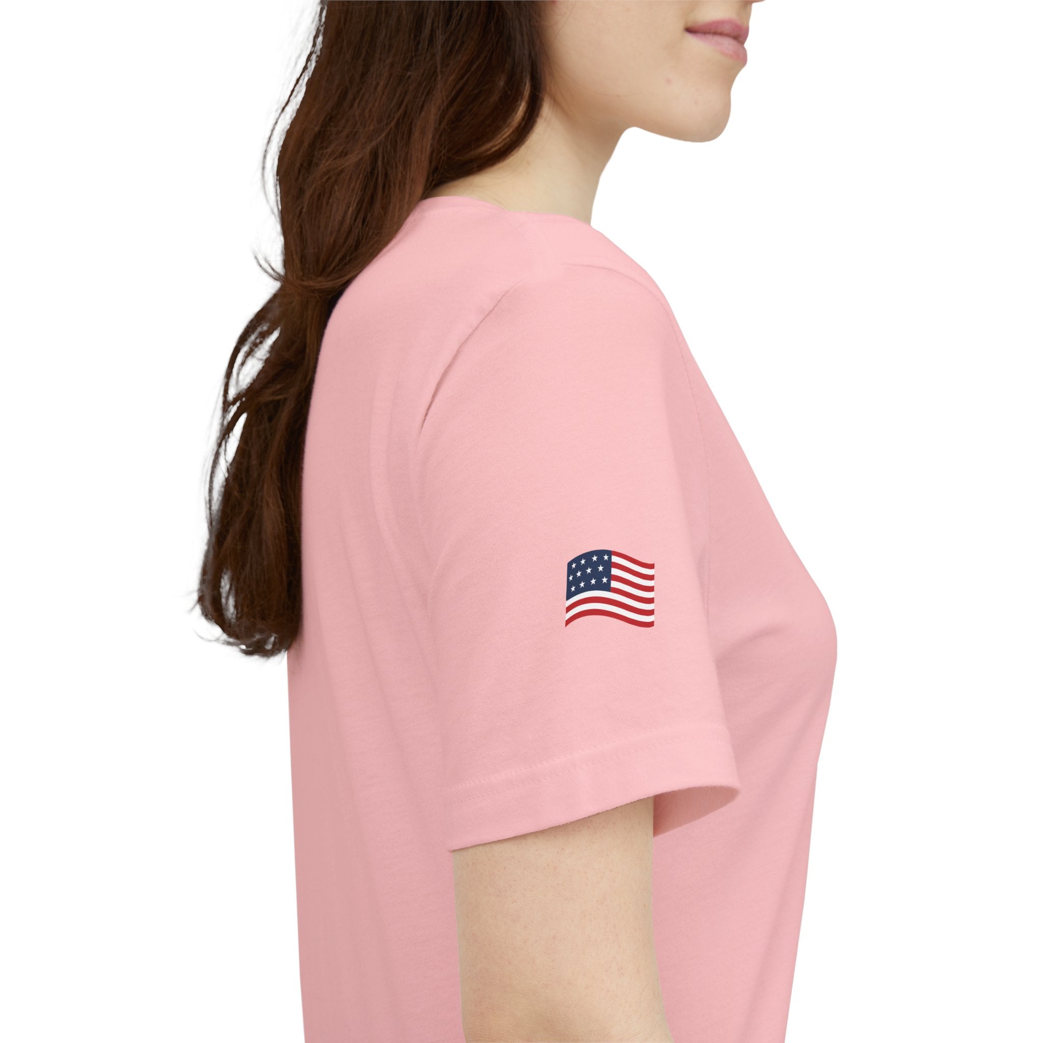 Freedom Uncensored Patriotic Short Sleeve Shirt with Sleve Flag