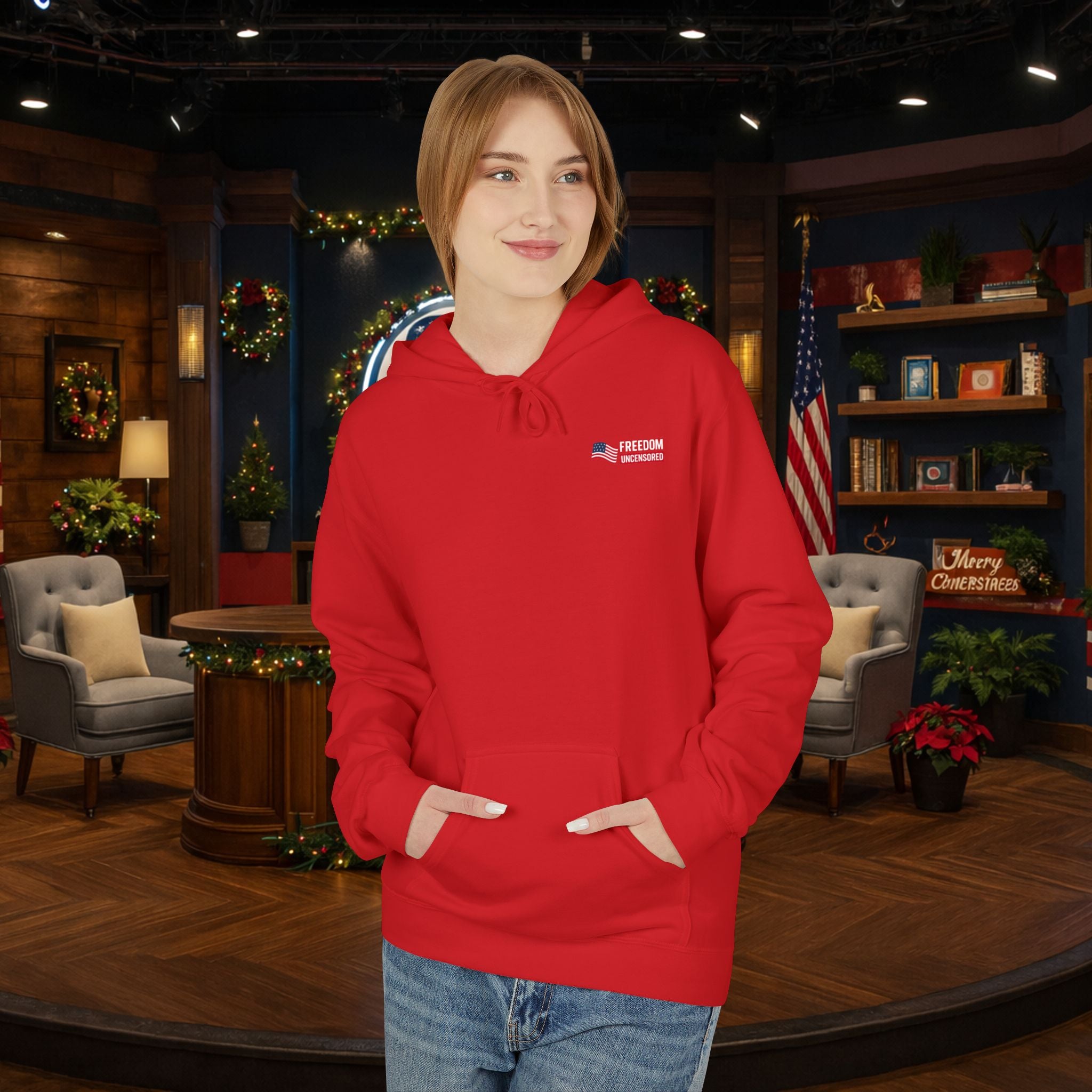 Freedom Uncensored Hoodie With Back Logo Design