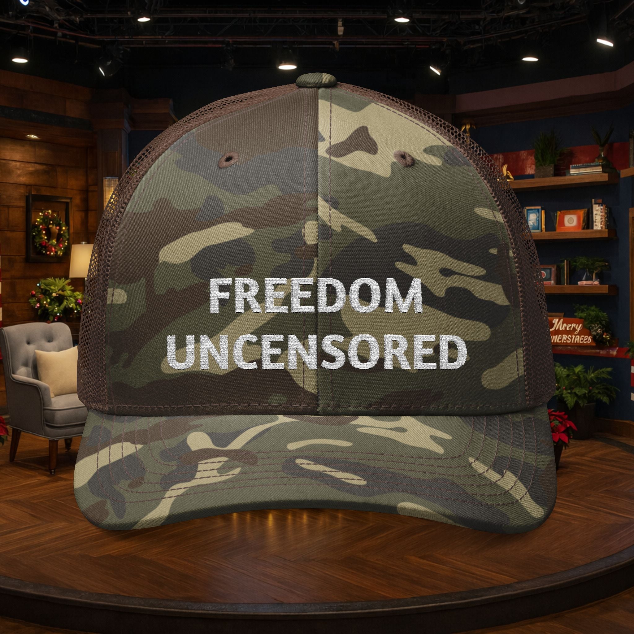 Freedom Uncensored Camo Trucker Hat
