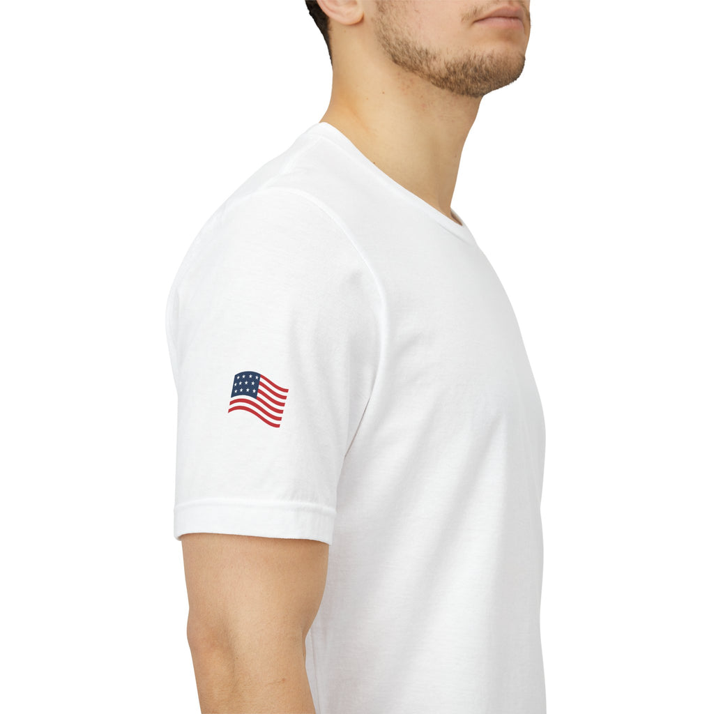 Freedom Uncensored Patriotic Short Sleeve Shirt with Sleve Flag