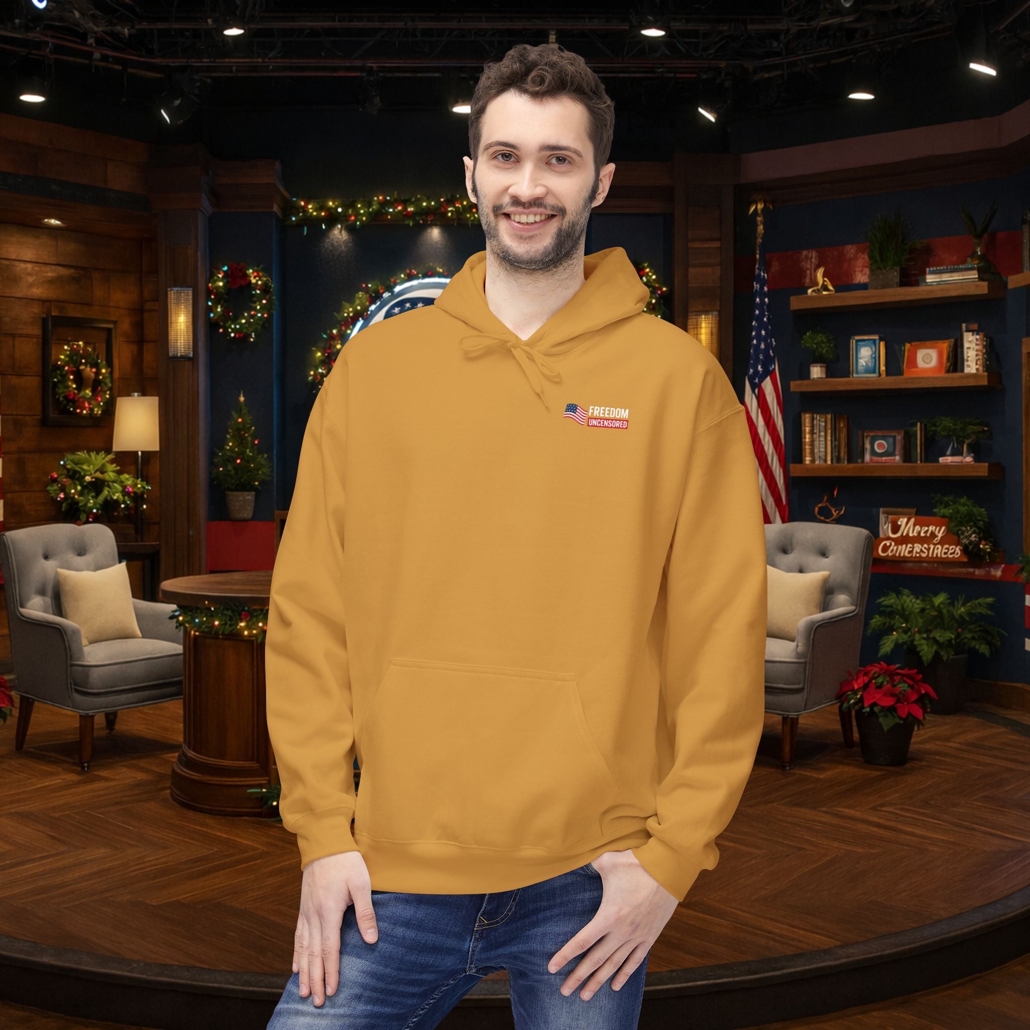 Freedom Uncensored Hoodie With Back Logo Design