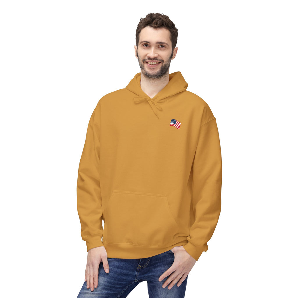 American Flag Pullover for 4th of July & Patriotic Wear