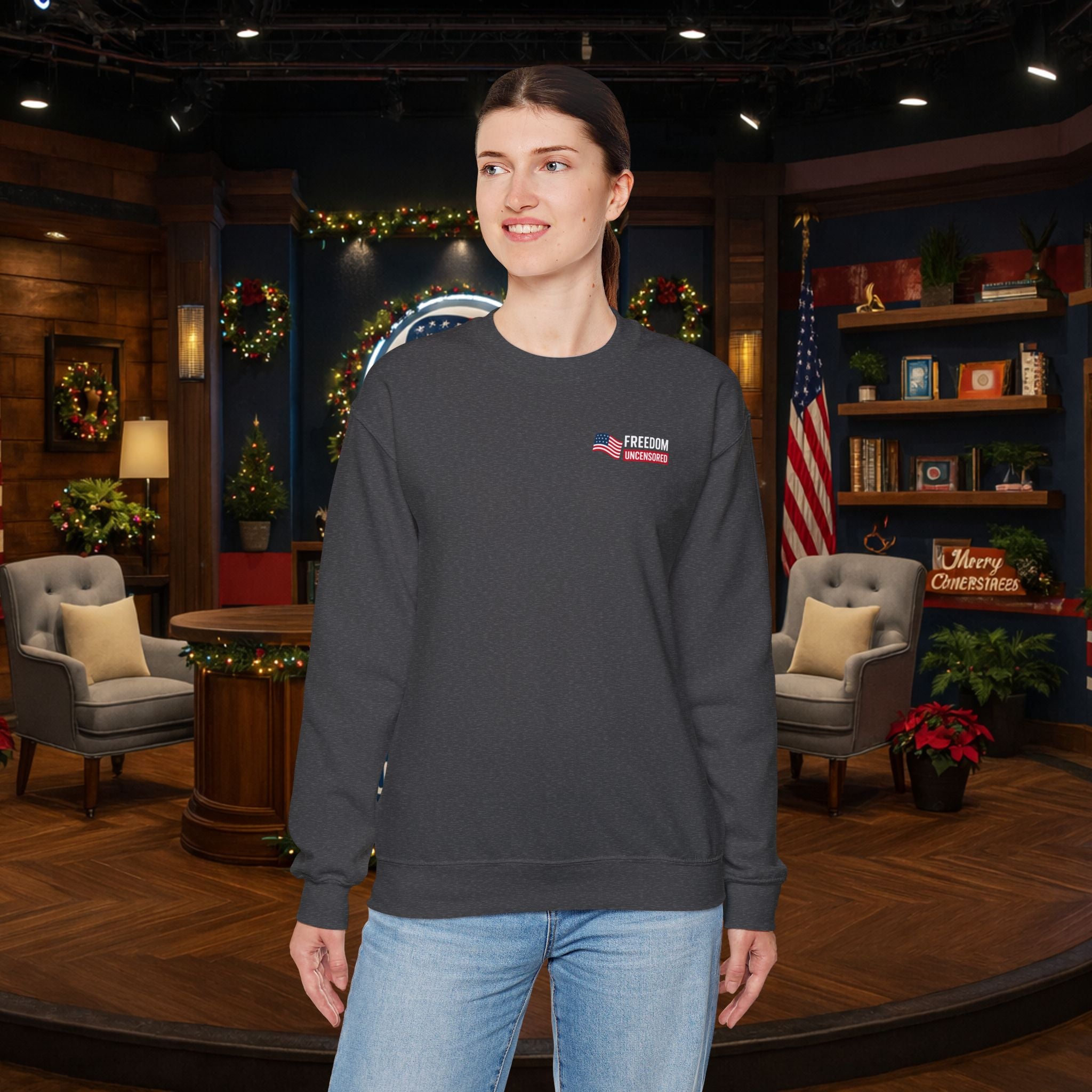 Crewneck Sweatshirt — Freedom Defender