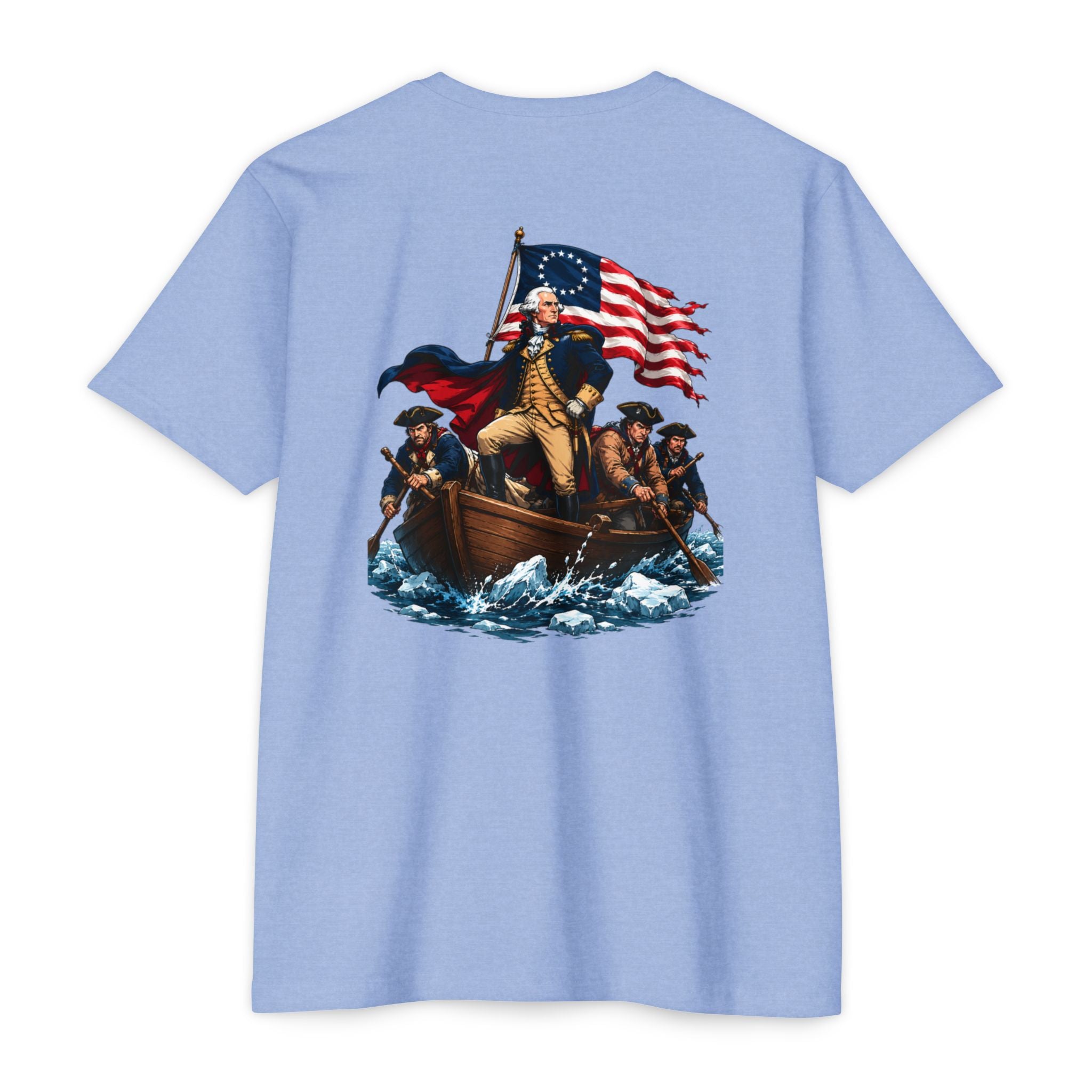 George Washington Crossing T‑Shirt — Patriotic American History Tee America 250th