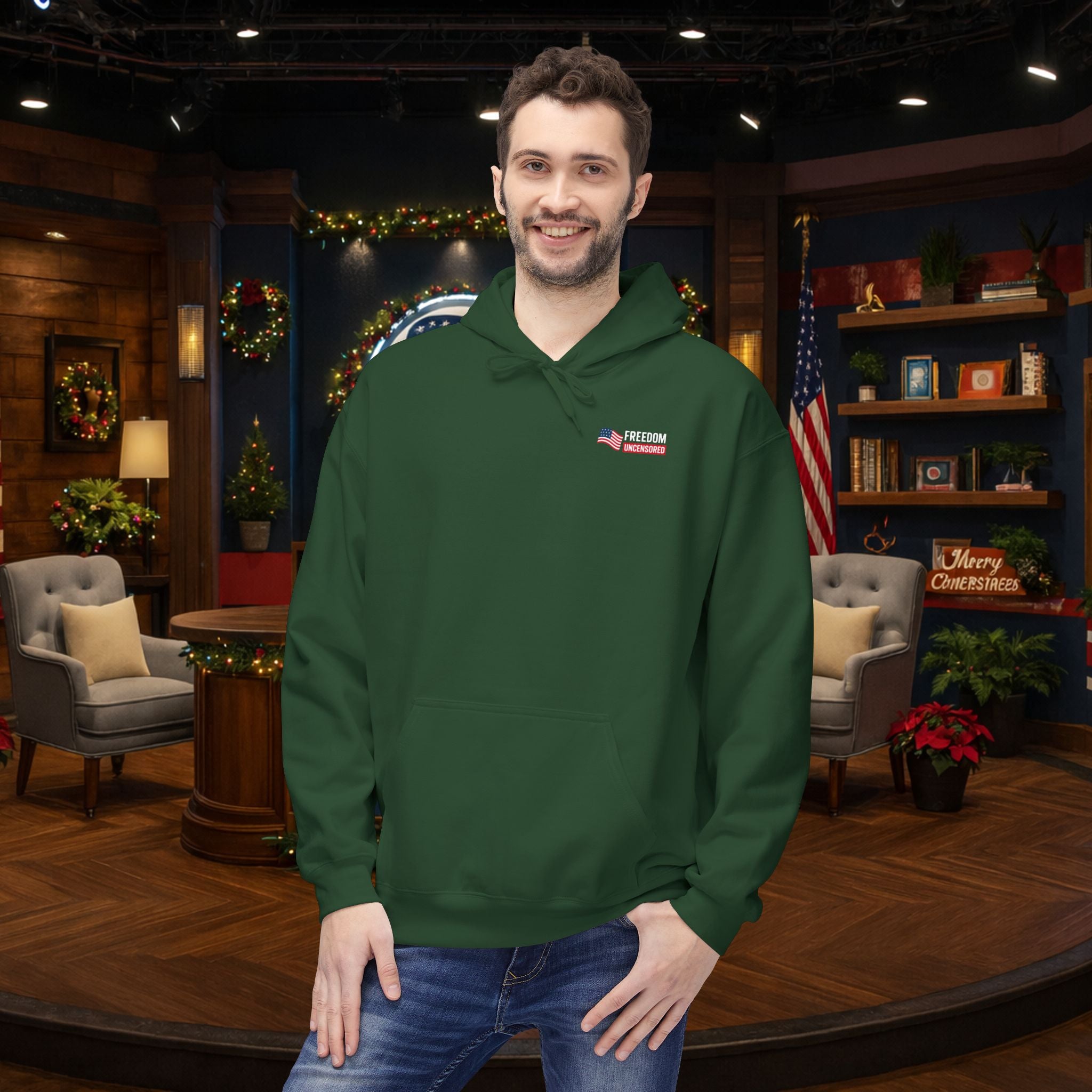 Freedom Uncensored Hoodie With Back Logo Design